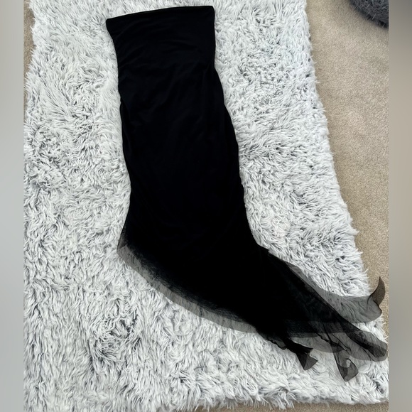 Vintage jersey asymmetrical cocktail dress. Ruby rox. - Picture 1 of 4